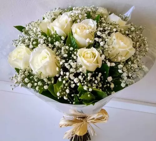 Buquê de Rosas Brancas
