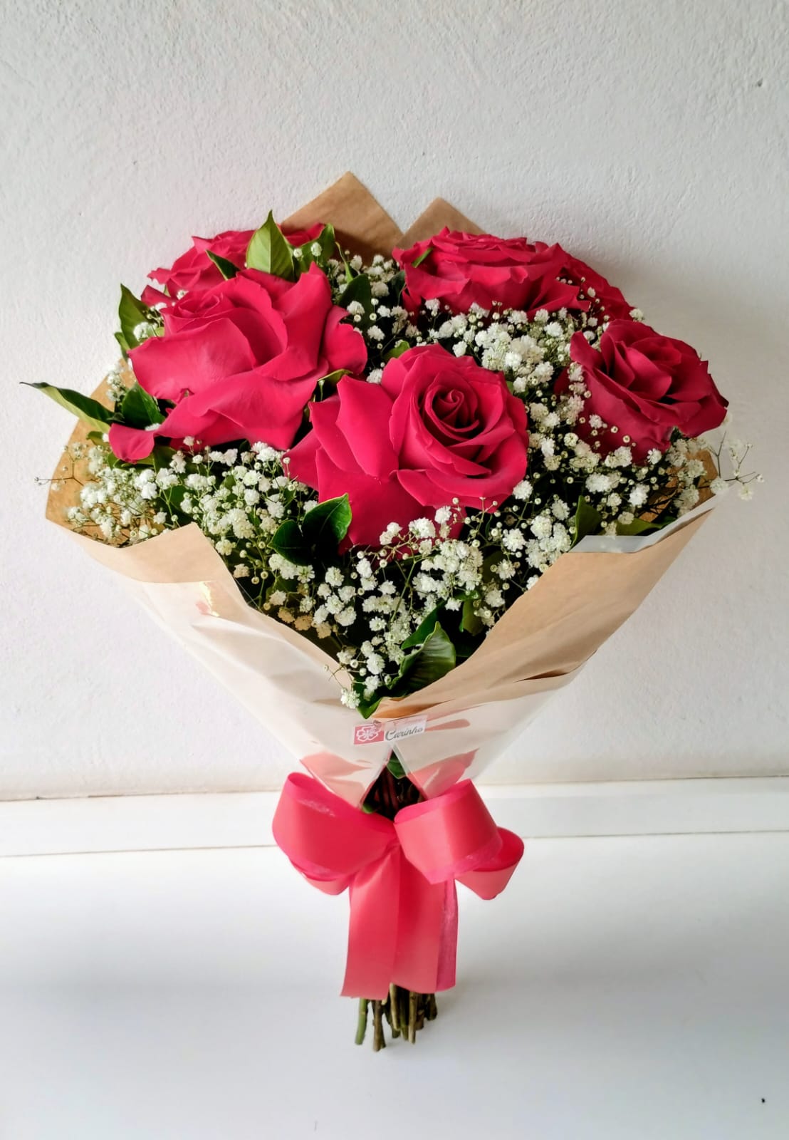 Buquê com 6 Rosas Colombianas